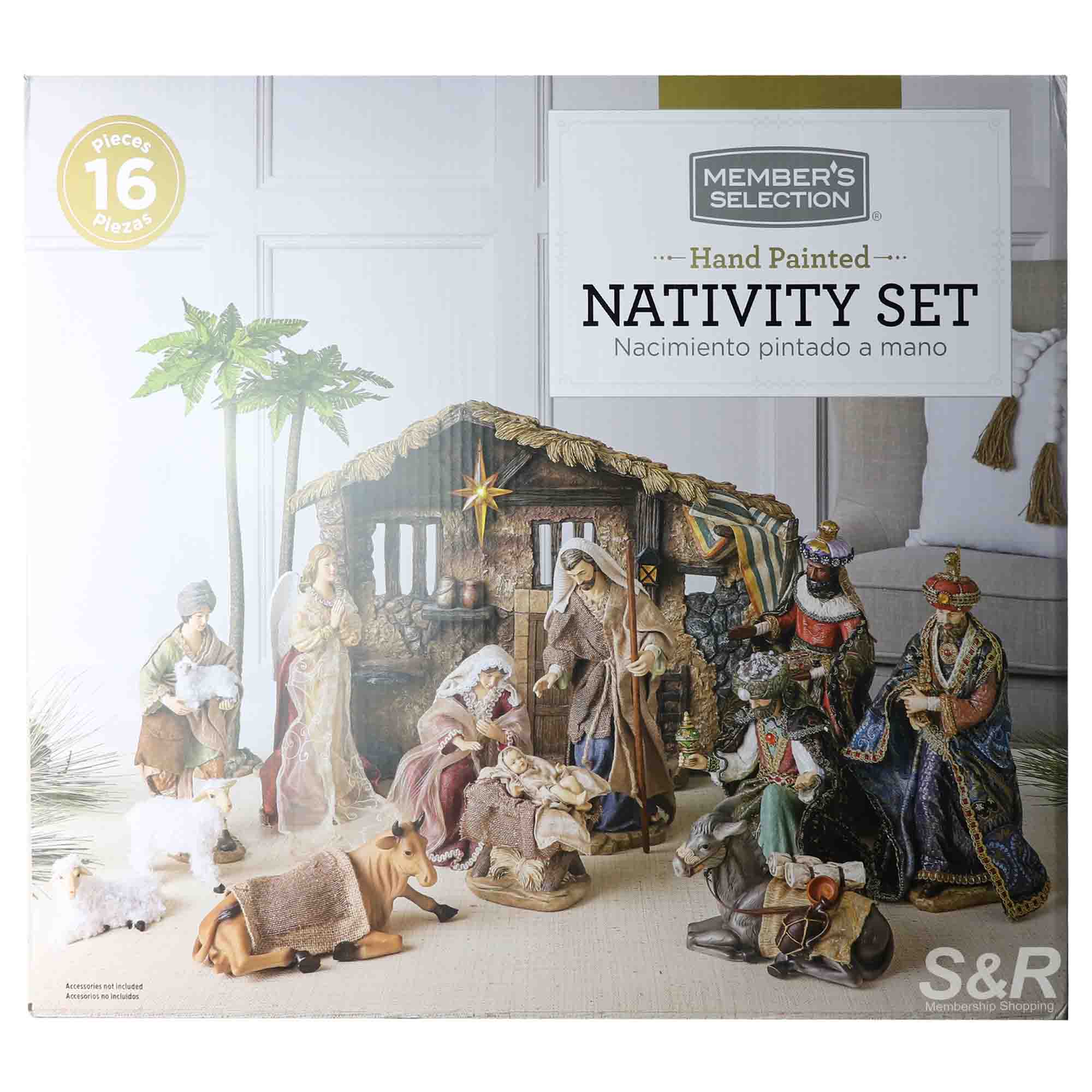 Member's Selection Hand Painted Nativity Set 16pcs Member's Selection Hand Painted Nativity Set 16pcs